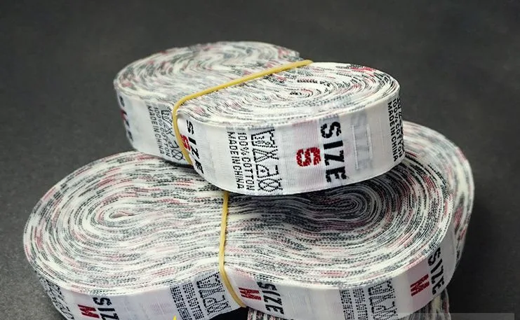 Collar Code Mark Silk Screen Printing Size Label Cotton supplied by BY Boyuan