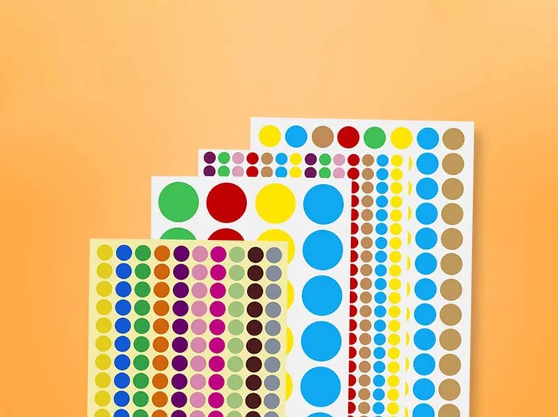 Color Dot Self-adhesive Label Digital Sealing Sticker Marker supplied by BY Boyuan