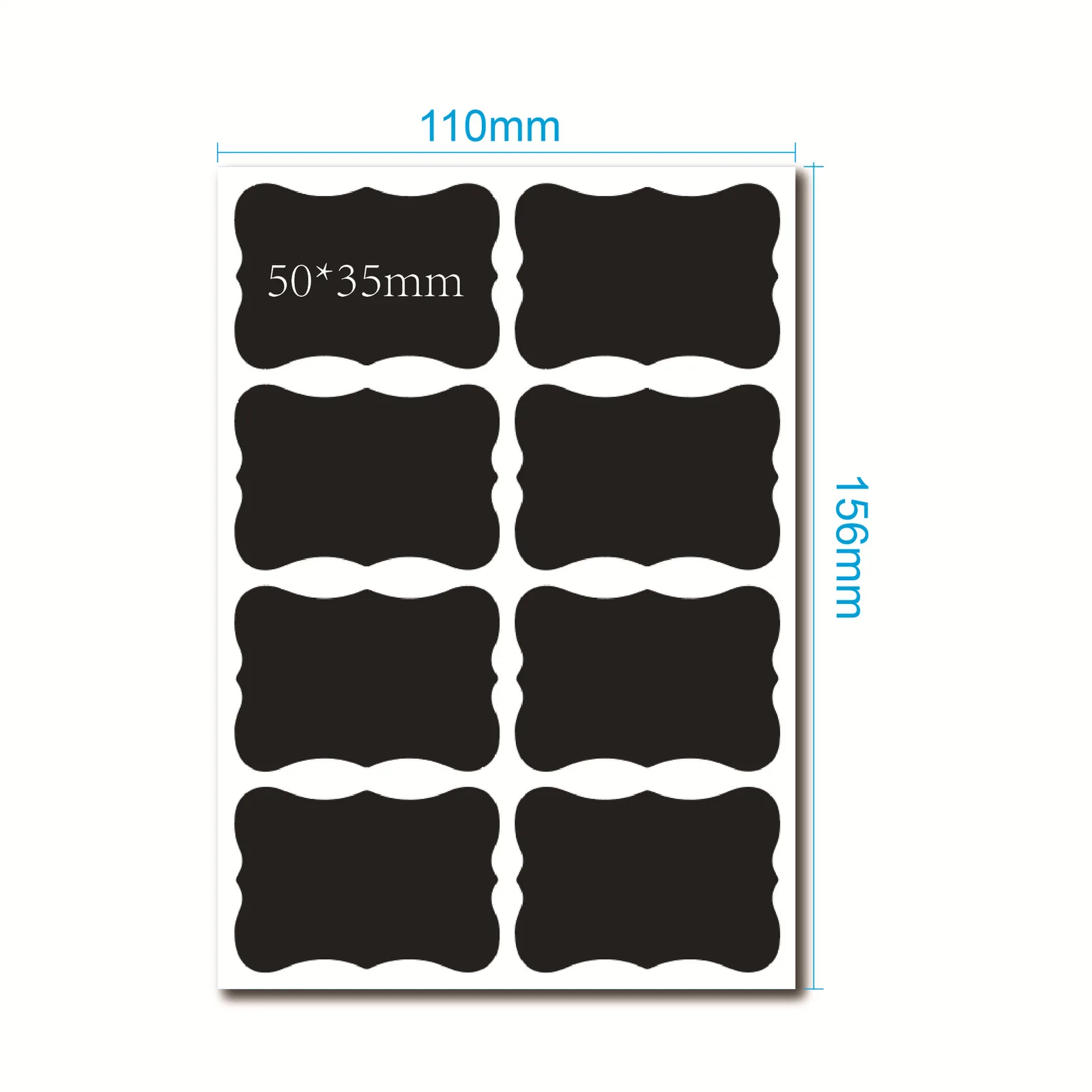 Blackboard Sticker Adhesive Waterproof Large Bottle Seasoning Label Can supplied by BY Boyuan
