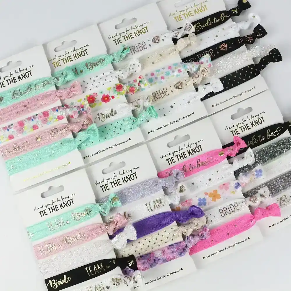 Exclusive for Bride Elastic Wrap Sideband Custom Hair Band supplied by BY Boyuan