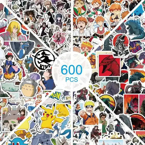 Japanese Station 600 Naruto Animation Luggage Laptop Stickers supplied by BY Boyuan