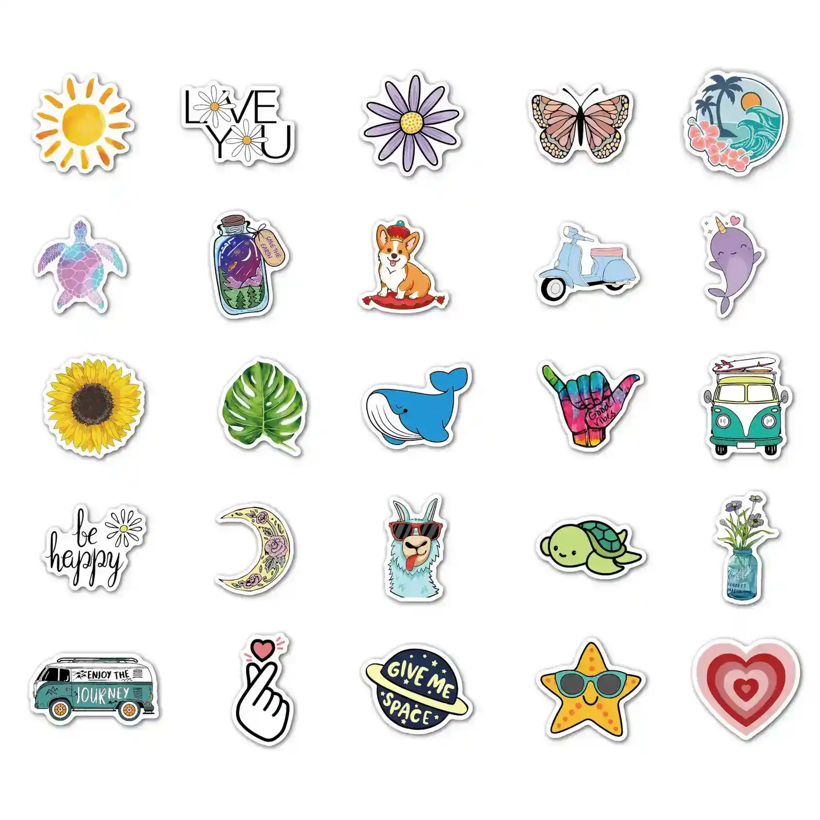 Original N-style Graffiti Stickers 100 Non-repeating Rod Box Luggage supplied by BY Boyuan