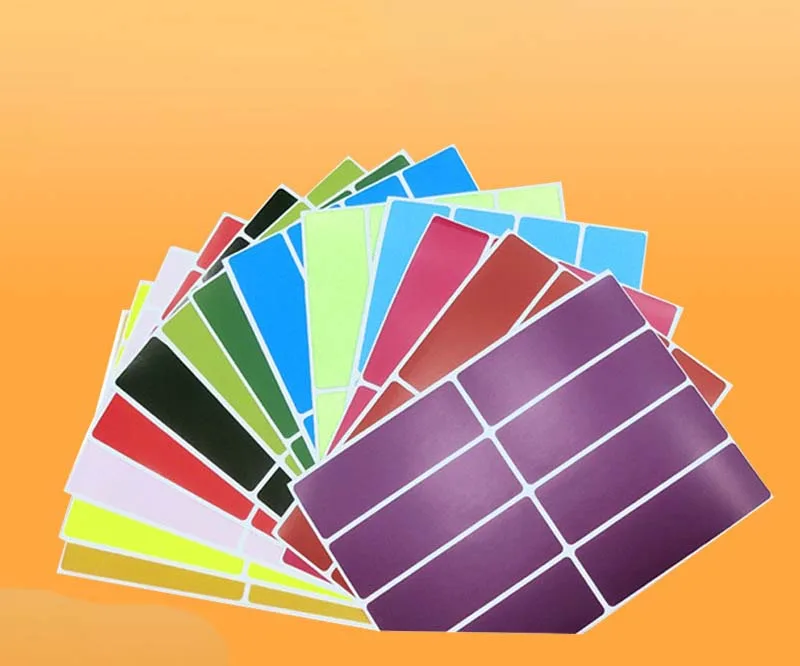 Color Computer Printing Label 75*25mm Handwritten Mark Sticker Rectangle supplied by BY Boyuan