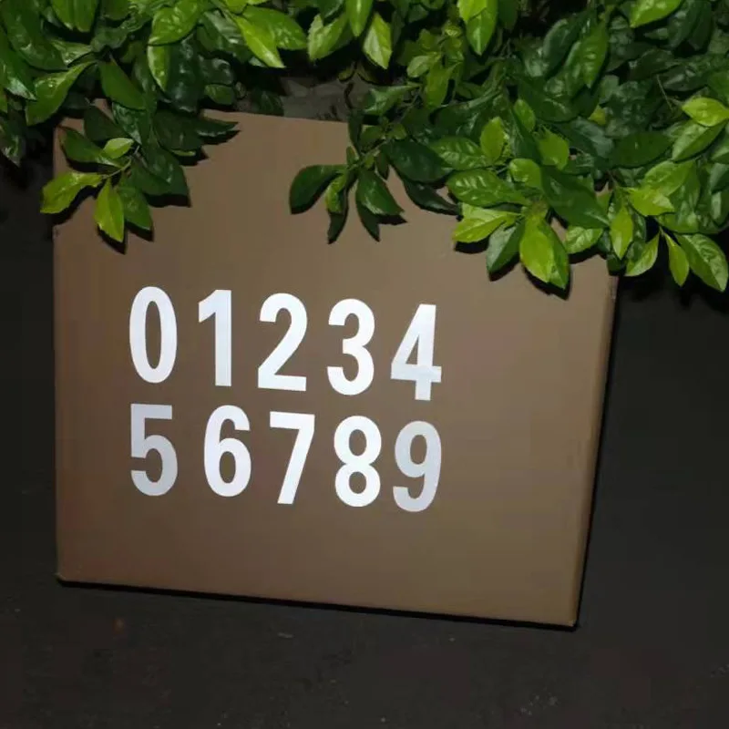 Reflective Digital Label Letterbox House Number Transfer Sticker 3 supplied by BY Boyuan