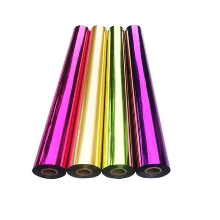 Fabric Bronzing Paper Colorful Washable Non-adhesive PET Anodized Aluminum supplied by BY Boyuan