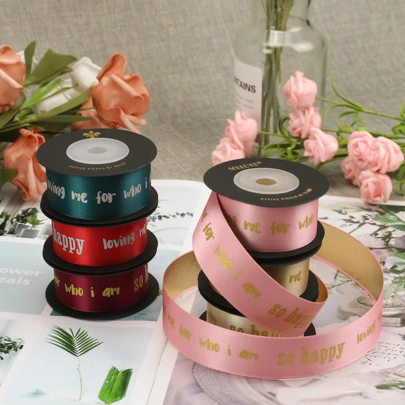 Double-sided Printing Gold and Silver Mirror Ribbon Handmade Material supplied by BY Boyuan