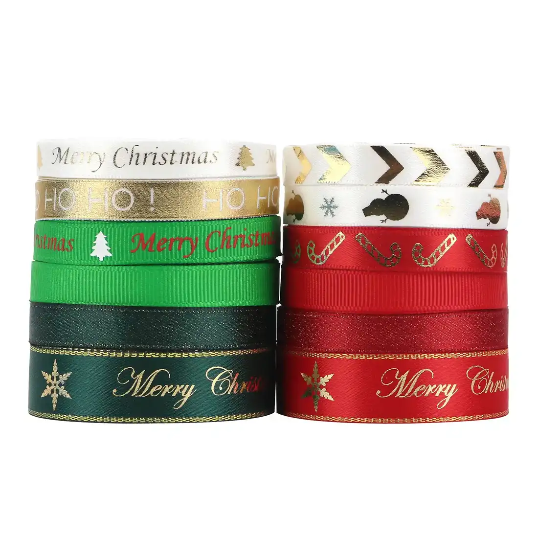 Christmas Set Ribbon Carnival Gift Box Packaging Festive Scene Polyester Ribbon 3 supplied by BY Boyuan