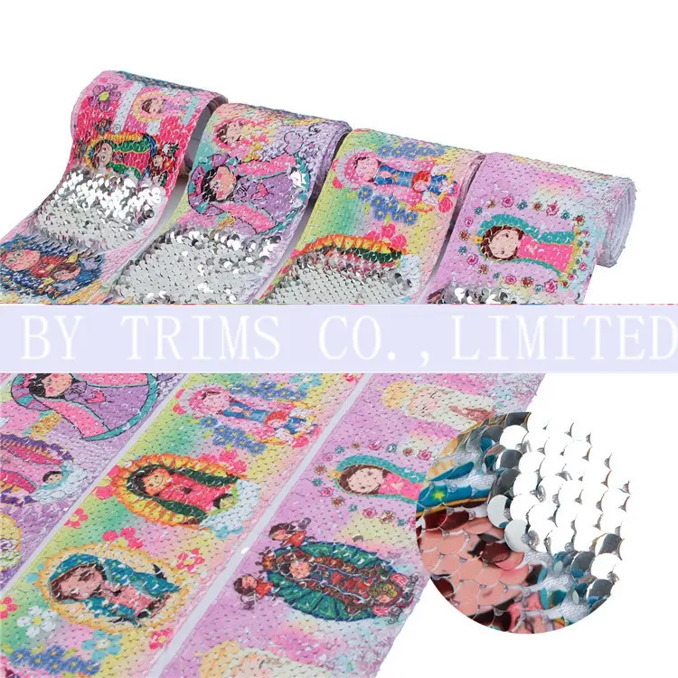Net Cloth Style Can Turn Color Sequins Ribbon Handmade supplied by BY Boyuan