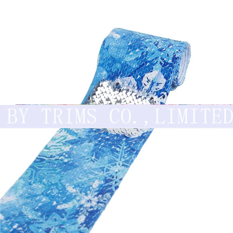 Sequins Printing Rainbow Color Double-sided Double-color Flip-chip Jewelry Bow supplied by BY Boyuan