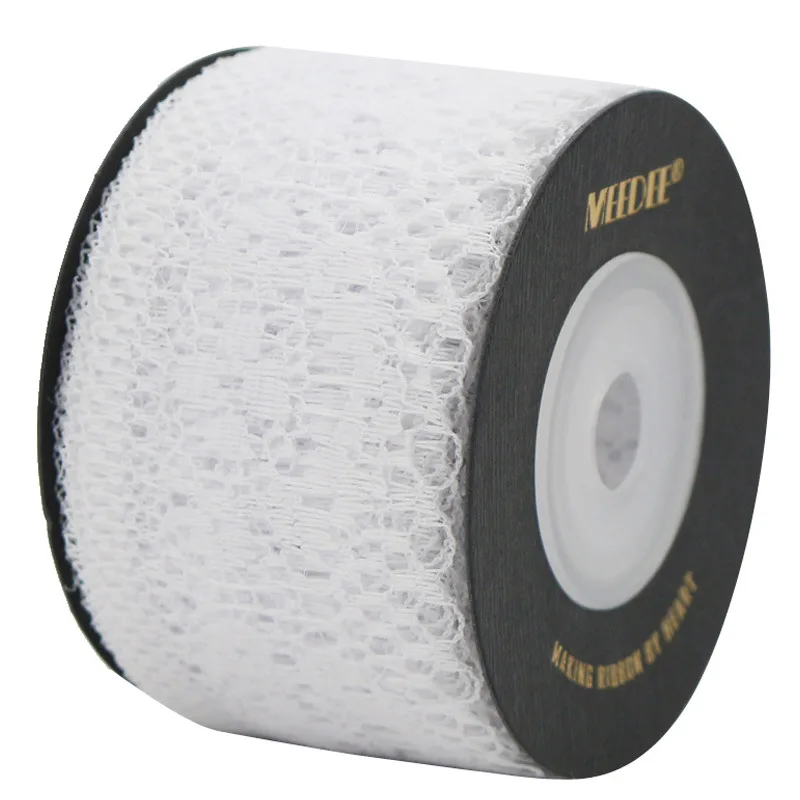 3.5cm Lace Ribbon Gauze Tape Flower Packaging Trim Accessories supplied by BY Boyuan