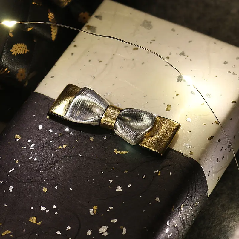 2.2cm Thread with Bronzing Silver Decorative Ribbon Gift Packaging supplied by BY Boyuan