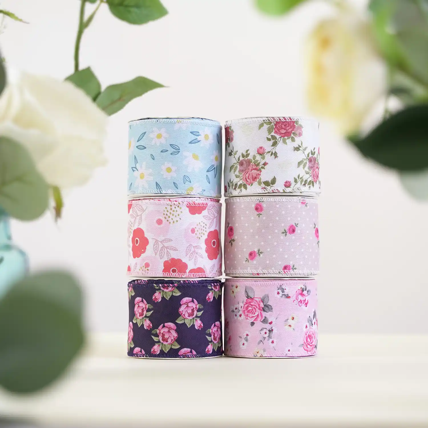 Outlet 63mm Summer Flower Theme Ribbon Gift Decorative Cooke supplied by BY Boyuan