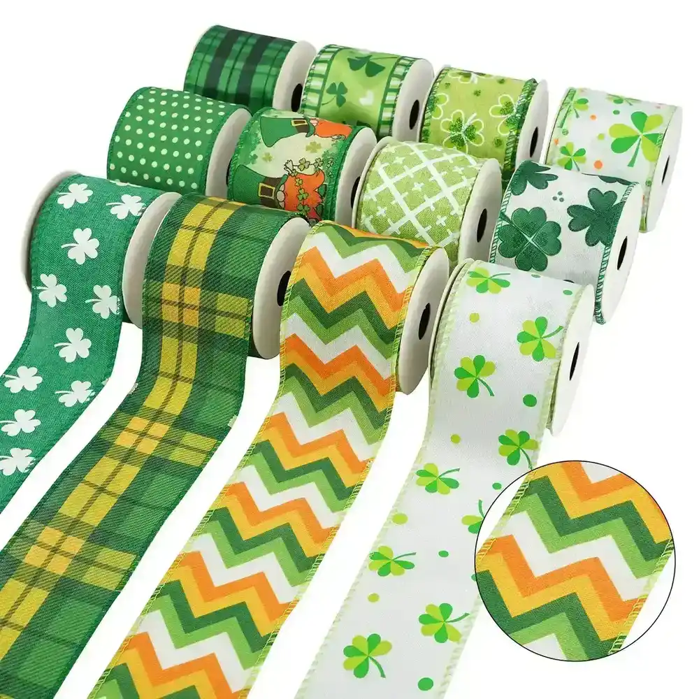 Outlet Irish Festival Ribbon Shamrock Love Scene Decorative St. supplied by BY Boyuan