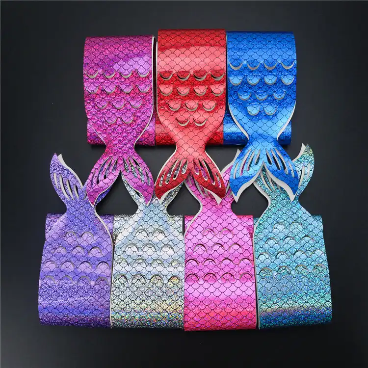 Bow Hair Accessories Leather Fish Scales Laser Cut Tail supplied by BY Boyuan