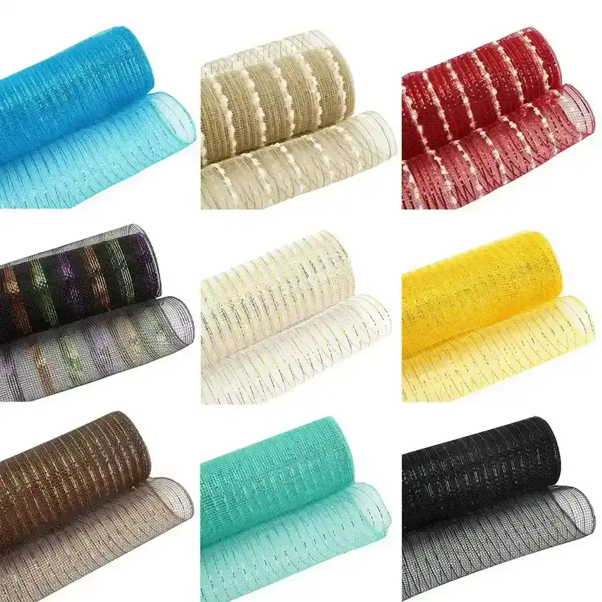 Making Garland Material Decorative Mesh Koke Edge Ribbon PP supplied by BY Boyuan