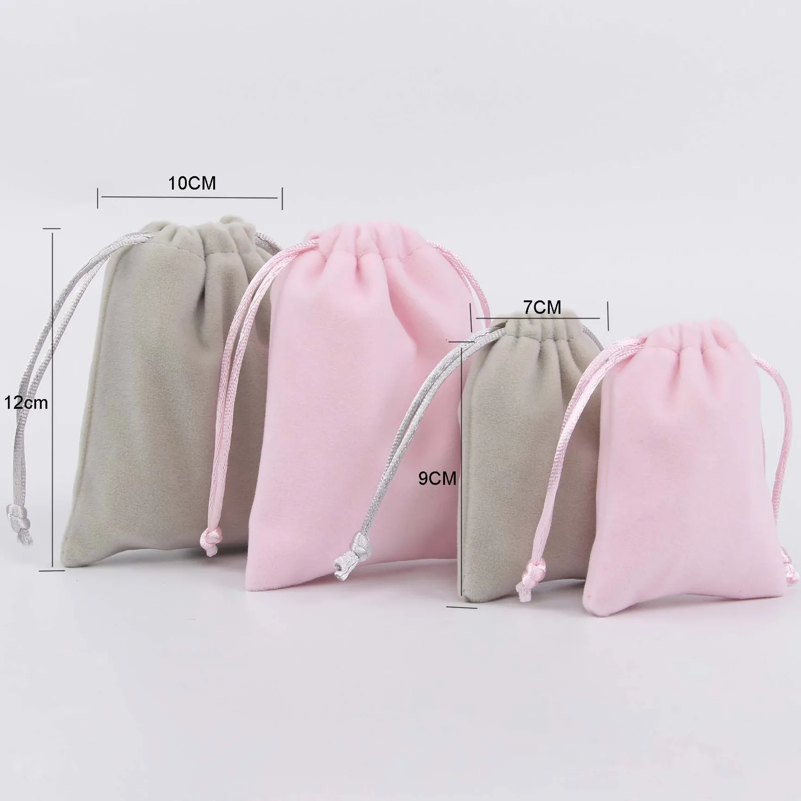 Plush Cloth Bag Jewelry Storage Cosmetic Drawstring Pocket Lucky supplied by BY Boyuan