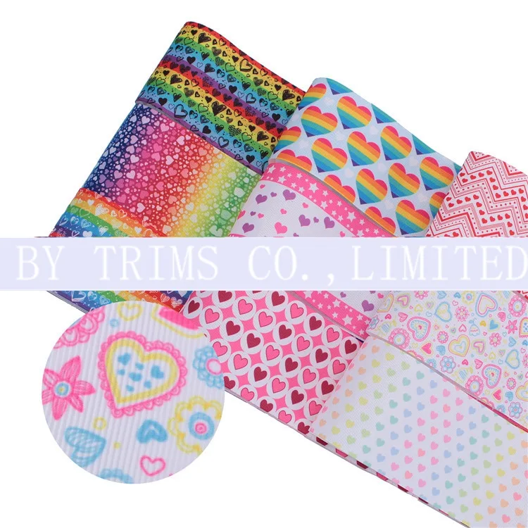 Polyester Ribbon Custom Pattern Perfume Gift Wrap Bandage Qixi supplied by BY Boyuan