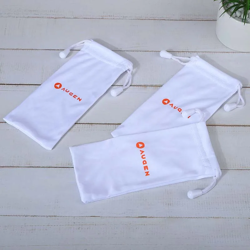 Custom Glasses Cloth Bag Set Soft and Delicate Printing supplied by BY Boyuan
