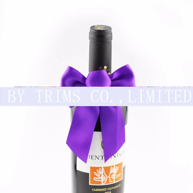 Custom Red Wine Bottle Gift Box Packaging Ribbon Handmade supplied by BY Boyuan