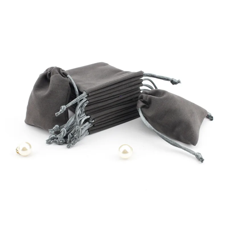 Drawstring Bags Flannel Jewelry Can Print Logo supplied by BY Boyuan
