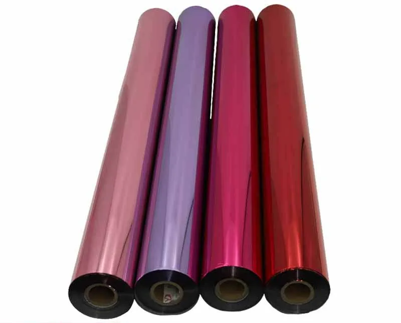 Fabric Bronzing Paper PET Anodized Aluminum Foil Ordinary Gold supplied by BY Boyuan