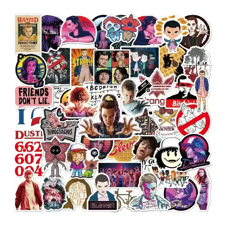 50 Stranger Things3 Waterproof Graffiti Stickers supplied by BY Boyuan