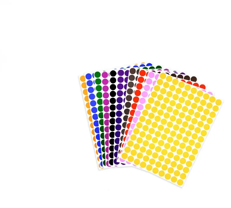 A4 Color Printing Dot Sticker Waterproof Classification Mark Round supplied by BY Boyuan
