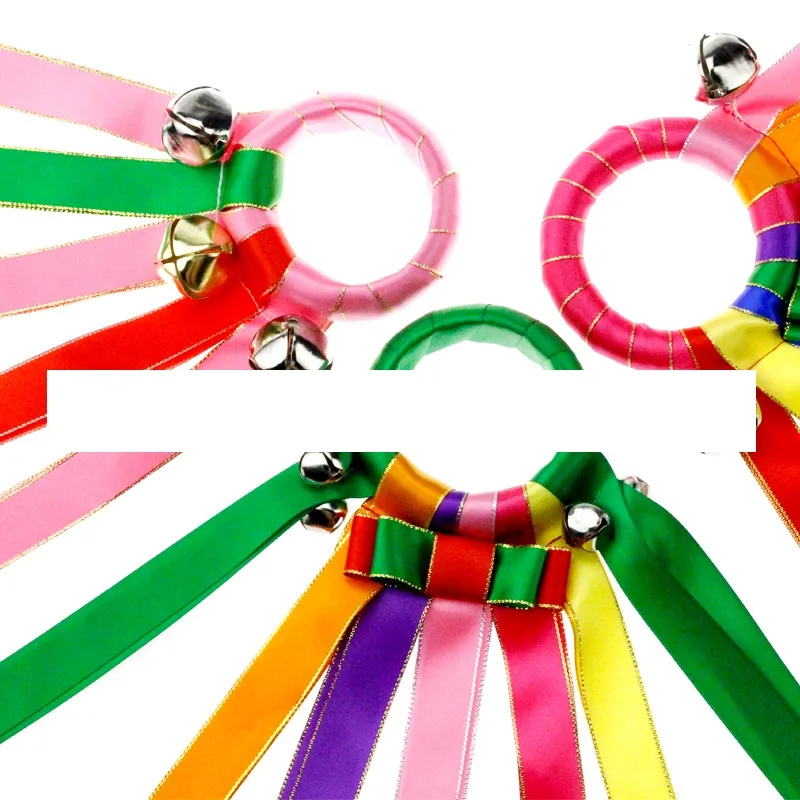 Cheerleading Holiday Ribbon Corsage Take Execise Dance Rainbow Colored supplied by BY Boyuan