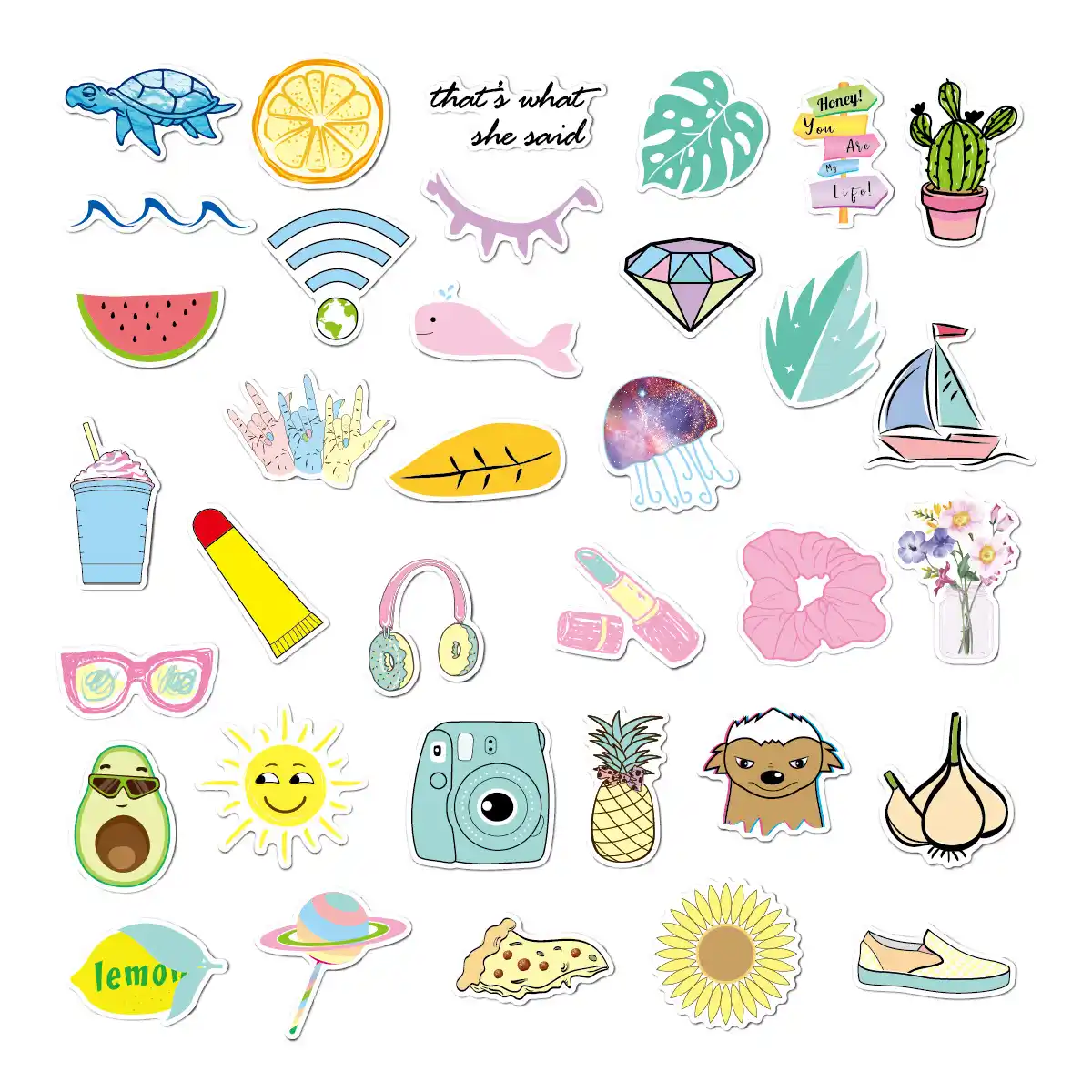 Original Design Non-infringing Graffiti Blue Yellow Pink Cute Little supplied by BY Boyuan