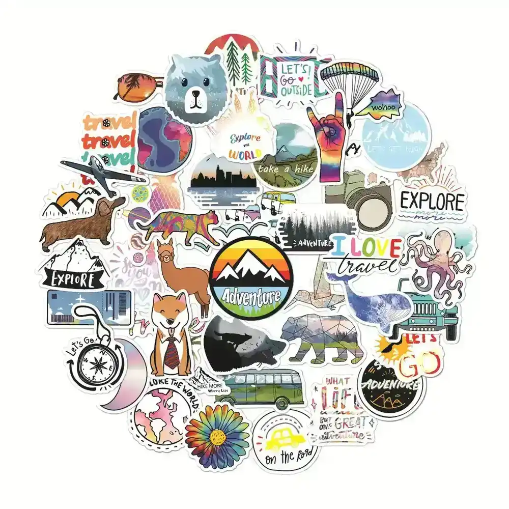 Outdoor Stickers 50 Non-infringing European and N Graffiti Popular supplied by BY Boyuan