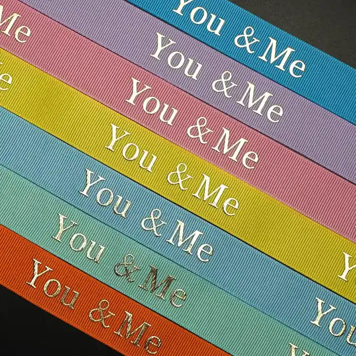 Personalized Three-dimensional Logo Printing Ribbon Flower Strap Birthday Wedding supplied by BY Boyuan