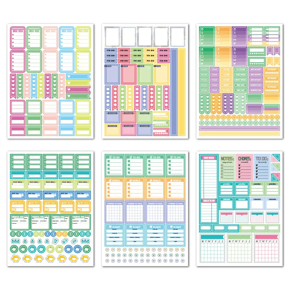 Planner Stickers Set Seasonal Monthly Pack 12she supplied by BY Boyuan