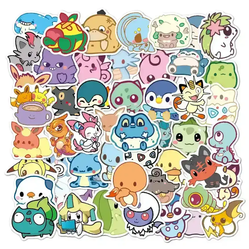 Pokemon Sticker Waterproof Cartoon Graffiti Pet Pikachu supplied by BY Boyuan