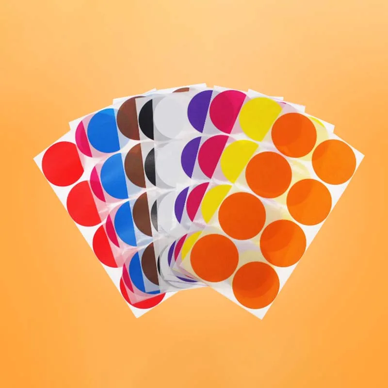 Processing Custom 50MM Dot Stickers Classification Work Number Mark supplied by BY Boyuan
