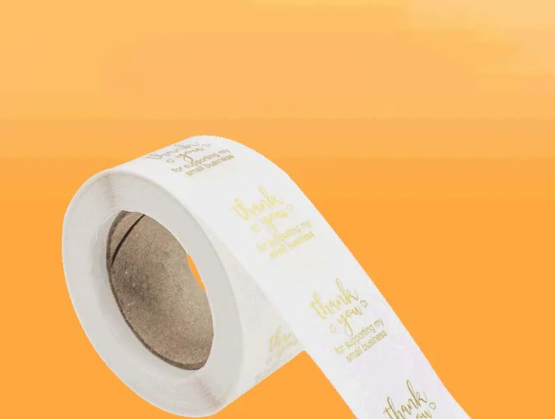 PVC Transparent Bronzing Label High Sticky Gift Seal Sticker supplied by BY Boyuan