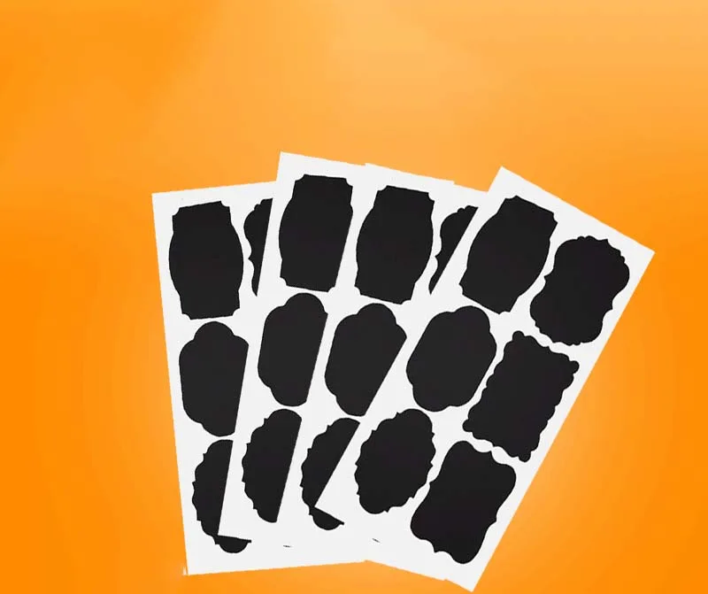PVC Writing Blackboard Label Frosted Bottle Sticker Message Self-adhesive supplied by BY Boyuan