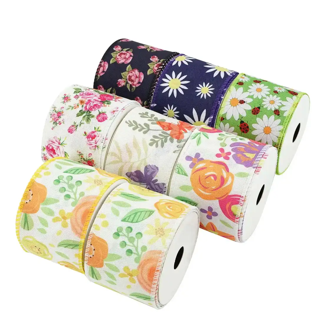 Ribbon 63mm Wire Edge Kook Belt Flower Decoration Imitation supplied by BY Boyuan
