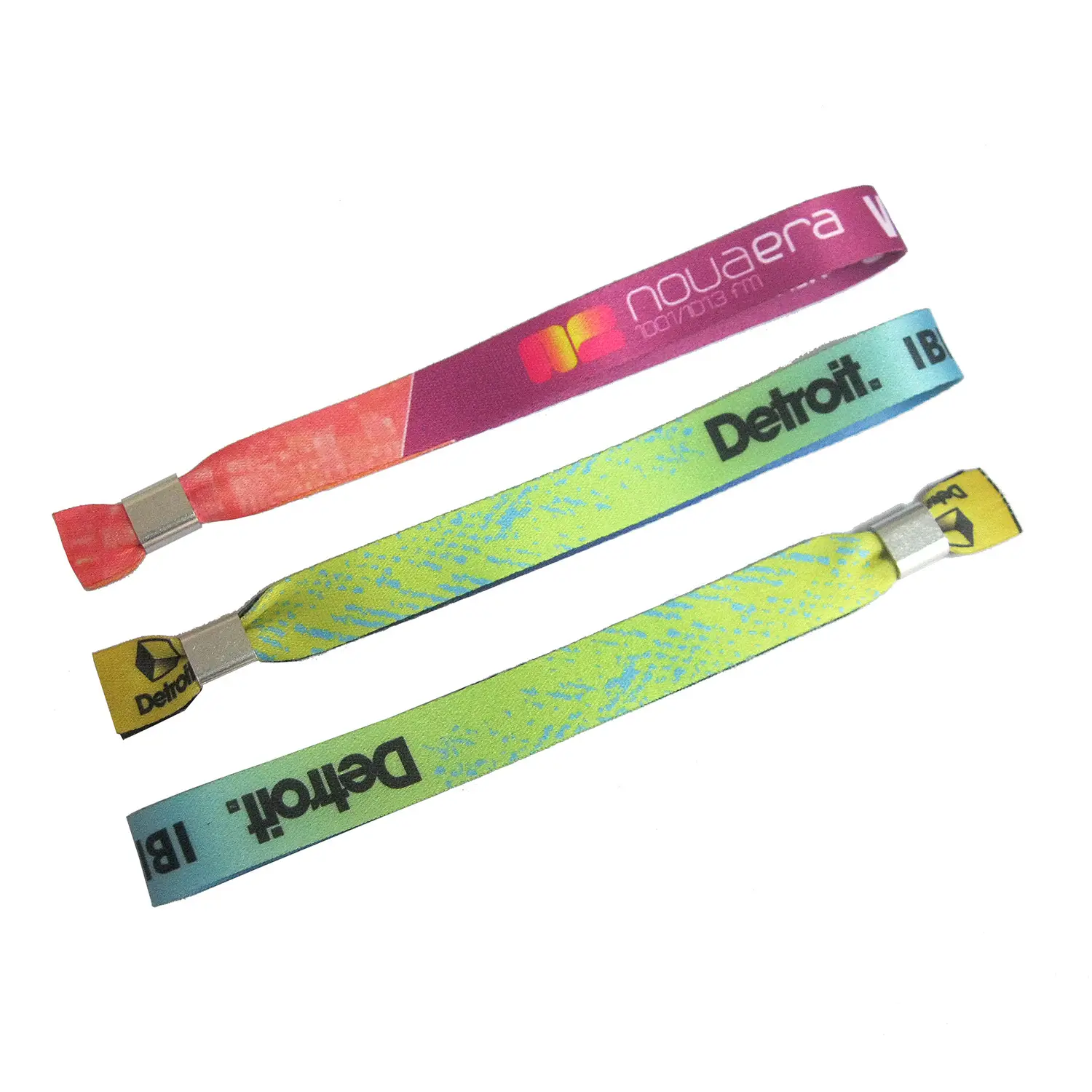 Ribbon Disposable Heat Transfer Wrist Band Woven Mark Bracelet supplied by BY Boyuan