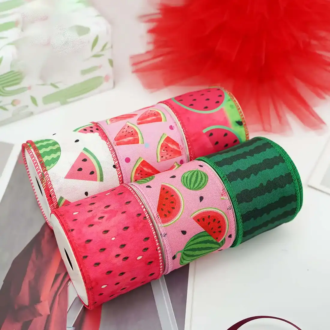 Ribbon Iron Wire Edge Kaoke Belt Fruit Theme Series supplied by BY Boyuan