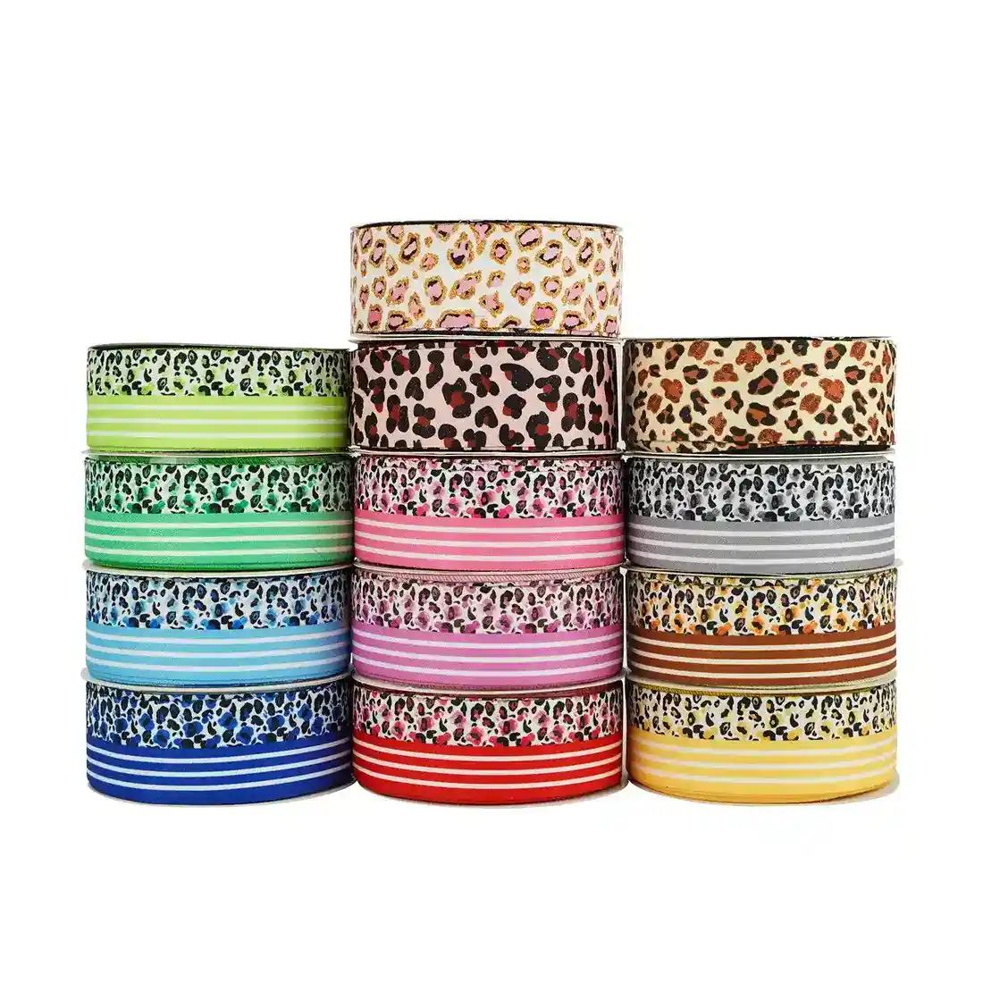 Ribbon Leopard Pattern Korean Hemp Personality Creative Heat Transfer supplied by BY Boyuan