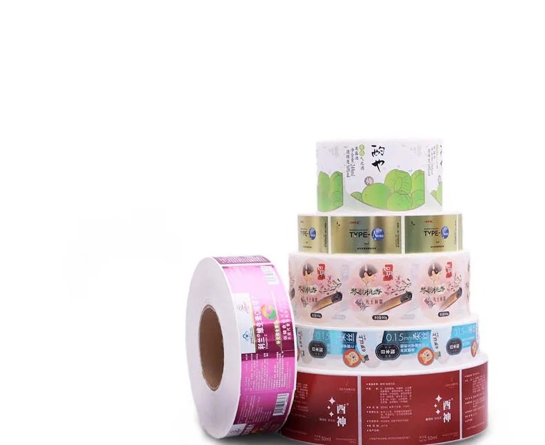 Roll Self-adhesive Label Coated Paper Bronzing Transparent Trademark Milk supplied by BY Boyuan