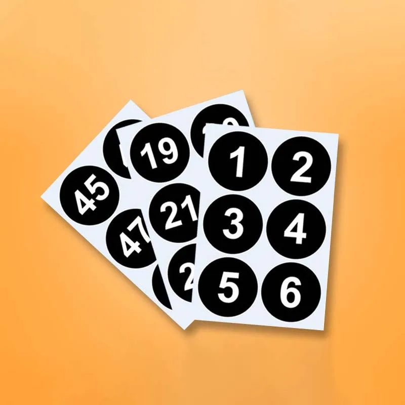 Round Digital Sticker Warehouse Storage Logistics Number Tag Label supplied by BY Boyuan