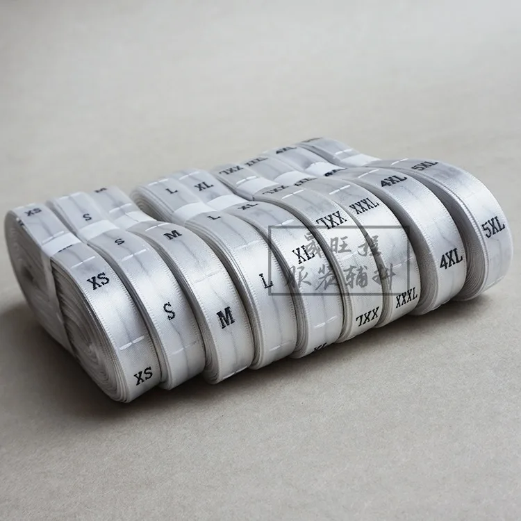 Satin Edging Code Label Taiwan Machine Cloth Size Mark supplied by BY Boyuan