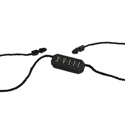 Small Brown Sewing Labels with String supplied by BY Boyuan