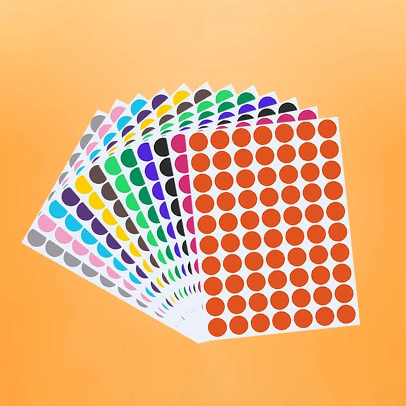 A5 Color Dot Label Classification Mark Round Seal Sticker supplied by BY Boyuan
