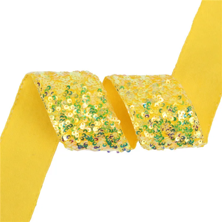 3.8cm Wide Sequins Webbing Dance Clothing Accessories Lace Handmade supplied by BY Boyuan