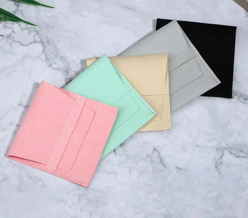 Fashion Jewelry Suede Microfiber Flannel Bag Envelope Flip Dust supplied by BY Boyuan