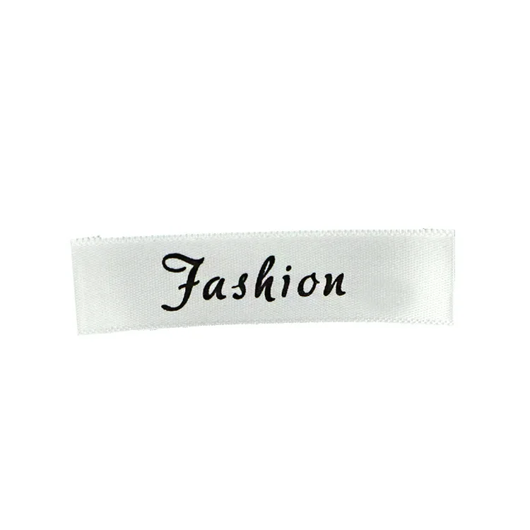 Collar Label Cloth Women's Edging with Silk-printed with Code supplied by BY Boyuan
