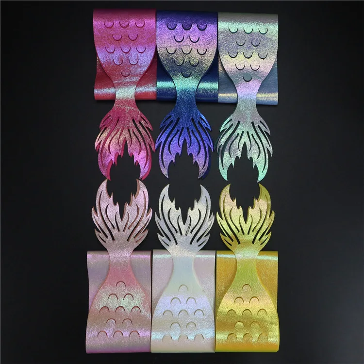 Bow Hair Accessories Leather Sequins Laser Cutting Pieces Fishtail supplied by BY Boyuan