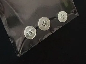 Tag Bag Button Collar Label Transparent Small Flat Pocket supplied by BY Boyuan